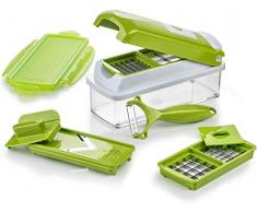 Genius Nicer Dicer Smart | 9 Teile | Schneiden | Würfeln | Hobeln | Schälen | Aufbewahren | Obst- und Gemüse-Schneider | NEU