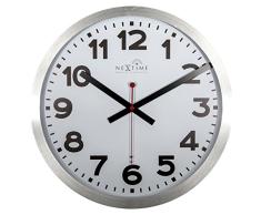 NeXtime Funkuhr Wanduhr Bahnhofsuhr STATION - RCC, sehr leise, rund, ø 35 cm