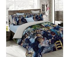 Sogni Dautore Italian Bed Linen Bettbezug, Doppelte, 100% Baumwolle, Multicolor SD06, DOPPEL