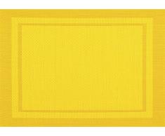 Vent Du Sud 6setyucpvfu yuco Tischset, 6-teilig Polyester/PVC, PVC, Safran, 33 x 46 cm