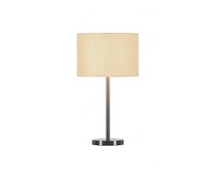 SLV LED Tischleuchte Fenda Mix & Match | 3er Set: Stoff-Schirm Ø30cm beige, Leuchten-Fuß, E27 Leuchtmittel | Moderne Design-Tischlampe für Wohnzimmer-Beleuchtung, Flur, Esszimmer, Kommode, Ambiente