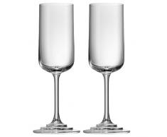 WMF Champagner-/ Sektgläser Proseccogläser 2er Set Höhe 24cm Michalsky Tableware 250ml Glas Made in Germany spülmaschinenfest hochwertig edel klar transparent