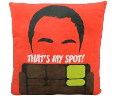 The Big Bang Theory 0122077 Kissen Sheldon Cooper, That`s my Spot, Polyester, schwarz, 40 x 40 x 3 cm