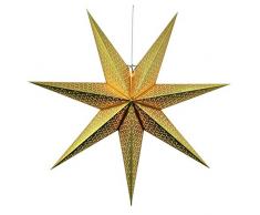 Best Season Papierstern Dot 100 circa 100 x 100 cm, inklusive Kabel , gold 231-54