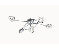 Reality Leuchten Deckenleuchte, Metall, Integriert, 4.5 W, chrom, 20 x 54 x 17 cm