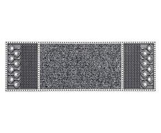 CarFashion 257743 Pur|Centerclean Outdoor Fußmatte schmal mit Hochwirksamer Textileinlage und einer Scraper-fläche, TPE-VC 100% Nachhaltig, Anthrazit, 75 x 25 cm