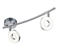 Reality Leuchten Wand-/Deckenspot, 2x 4 W SMD-LED inklusive, Länge 40 cm, Höhe 18.5 cm, chrom R82412106