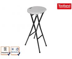 Toolland FP145 Tolland Barstuhl, Zusa mmenklapbar, 80 cm Höhe