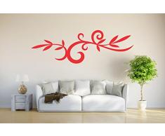 INDIGOS Wandtattoo, Vinyl, rot, 96 x 31 x 1 cm