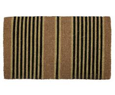 Entryways 122S Besonders dicke Fußmatte, schwarzen Streifen aus Kokosfaser 40 cm x 60 cm