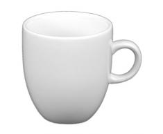 Holst Porzellan PA 153 Trinkbecher Palermo 0,25 l, weiß, 8 x 8 x 9 cm, 6 Einheiten