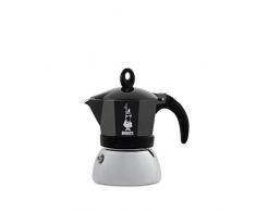 Bialetti 4812 Espressokocher Moka Induction für 3 Tassen, Aluminium, silber / schwarz, 30 x 20 x 15 cm
