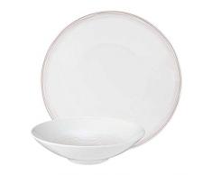 Seltmann Weiden 001.738573 Fashion Ammonit Tafelservice 12-teilig, Hartporzellan, Braun