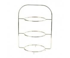 Villeroy & Boch - Anmut Etagere aus hochwertigem Edelstahl, 3-stöckige Servierplatte für Buffet oder Brunch, mit Speisetellern kombinierbar, 40 cm