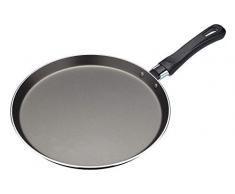 Kitchen Craft Crèpe-Pfanne mit Rezeptaufdruck auf Unterseite, 24 cm