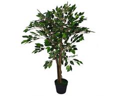 Leaf Kunstpflanze, 90 cm, Dunkelgrün Ficus