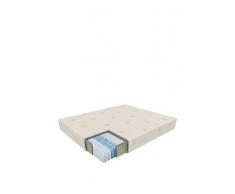 Sanidorm Vega Federkern-Matratze mit Bezug, Memory-Schaum, Weiß, 80 x 190 x 23 cm