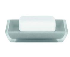 Spirella Seifenschale dekorative Badausstattung Seifenablage Freddo Maße: 12,3 x 12,5 x 3 cm - Grau