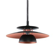 EGLO 31666 Zugpendelleuchte Hängeleuchte BRENDA in schwarz und kupfer, E27 max. 1X60W