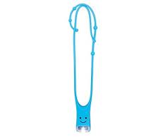 moses. Lese Buddy - Das Leselicht für Kinder | Multifunktionale Leselampe in Blau | Taschenlampe zum Umhängen, Silikon,