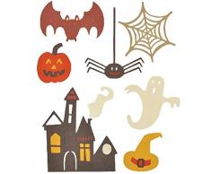 Sizzix Gespenstisches Halloween von My Life Handmade Thinlits Stanzen, 7 in Packung, Stahl, Mehrfarbig, 27 x 13 x 0.1 cm