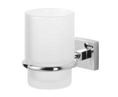 Tiger Badserie Melbourne Becherhalter mit Glas, Messing verchromt