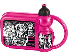 Joy Toy 737270 Jausenbox mit Sportflasche Monster High 400 ml