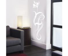 INDIGOS WG30450 Wandtattoo w450 Pflanze Blume Wandaufkleber 120 x 37 cm, weiß