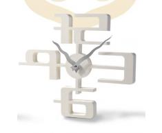 GMMH Original 3 D Design Modern Wanduhr 1107 weiß 42,5 cm