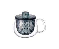 Kinto UniMug Tasse mit Teefilter 350 ml blau