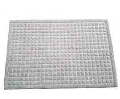 oKu-Tex Moby Design Fußmatte, Schmutzfangmatte,Relief, für außen und innen, rutschfest & robust, Grau, 50 x 80 cm