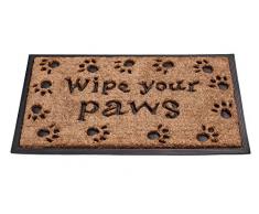 Gardman Robuster Fussmatte Kokosmatte Wipe Your Paws, Coir, braun, 45 x 75 x 2 cm