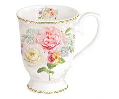 Easy Life Becher, Porzellan, Mehrfarbig, 11 x 9 x 11.5 cm