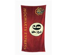 Unbekannt Groovy Harry Potter Plattform 9 3/4 Badetuch, Baumwolle, 75 x 150 cm, Burgunderrot
