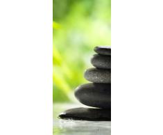 Graz Design 791380_092 Tür-bild/aufkleber/Deko, Badezimmer Wellness Steine Bad, 92 x 213 cm