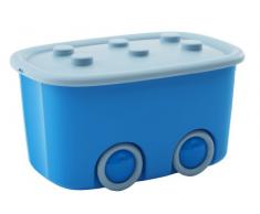 Kis Alto L Aufbewahrungsbox Funny Box 46 Liter in hellblau-blau, Plastik, 58x38.5x32 cm