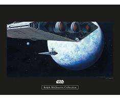Komar Wandbild Star Wars Classic RMQ Hoth Orbit | Kinderzimmer, Jugendzimmer, Dekoration, Kunstdruck | ohne Rahmen | WB147-40x30 | Größe: 40 x 30 cm (Breite x Höhe)