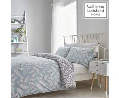 Catherine Lansfield Bettwäsche-Set, einfache Pflege, Polyester-Baumwolle, Entenei, Duck Egg, Einzelbett