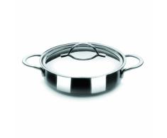 IBILI Noah 605332 Kochtopf, rund, mit Deckel, flach, Edelstahl, 32 cm