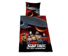 Herding 441708050 BettwÃ¤sche Star Trek, Kopfkissenbezug: 80 x 80 cm und Bettbezug: 135 x 200 cm, 100 % Baumwolle, Renforce