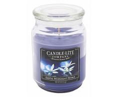Candle-lite - Duftkerze im Glas, Exotic Midnight Petals 510g, Blau, 10 x 10 x 14.5 cm