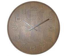 NeXtime Wanduhr WOOD WOOD BIG, rund, aus Holz, Ã¸ 53 cm