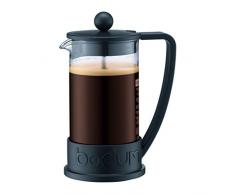 Bodum 10948-01-10 BRAZIL Kaffeebereiter, 3 Tassen, 0.35 l mit Bechergefäss aus PC Polycarbonat