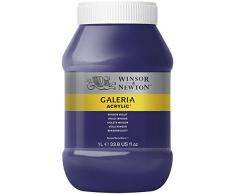 Winsor & Newton 2154728 Galeria Acrylfarbe, hohe Pigmentierung, lichtecht, buttrige Konsistenz, 1000 ml Topf - Winsorviolett