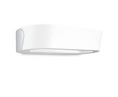 Steinel LED Außenwandleuchte LN 710 LED Silber, 8.6 W Wandlampe mit Dämmerungsschalter, Nachtsparmodus, Softlichtstart