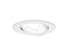 Paulmann Leuchten Paulmann 93605 LED Nova Einbaustrahler rund Deckenspot 3x7W Einbaulampe GU10Weiß dimmbar und schwenkbar IP23 sprühwassergeschützt Einbauleuchte, Aluminium, 7 W, Weiß matt