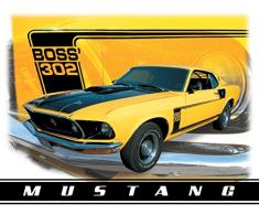 Desperate Enterprises Ford Mustang BOSS 302 BLECHSCHILD USA NEU GROÃŸ S1255