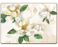 Cala Home Exklusiver 4er Platzset Magnolias - EIN Tischset von höchster Qualität für EIN Exklusives Zuhause oder als Geschenk