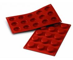 Unbekannt Silikomart Silikonform Nr. 15Â mini-flans, terracotta