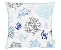 APELT Kissenhülle, Baumwolle, Blau, 49 x 49 x 0.5 cm